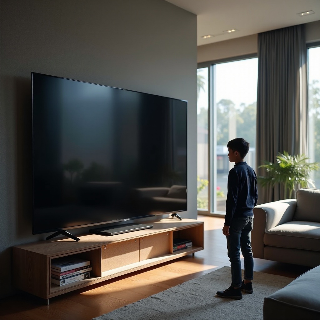 لا توجد طاقة في تلفازي الذكي سامسونج QLED بحجم 75 بوصة