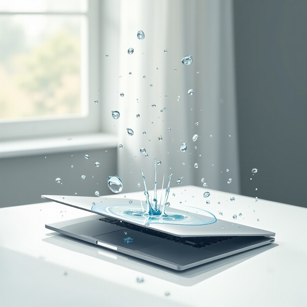 rozlać wodę na MacBook Air