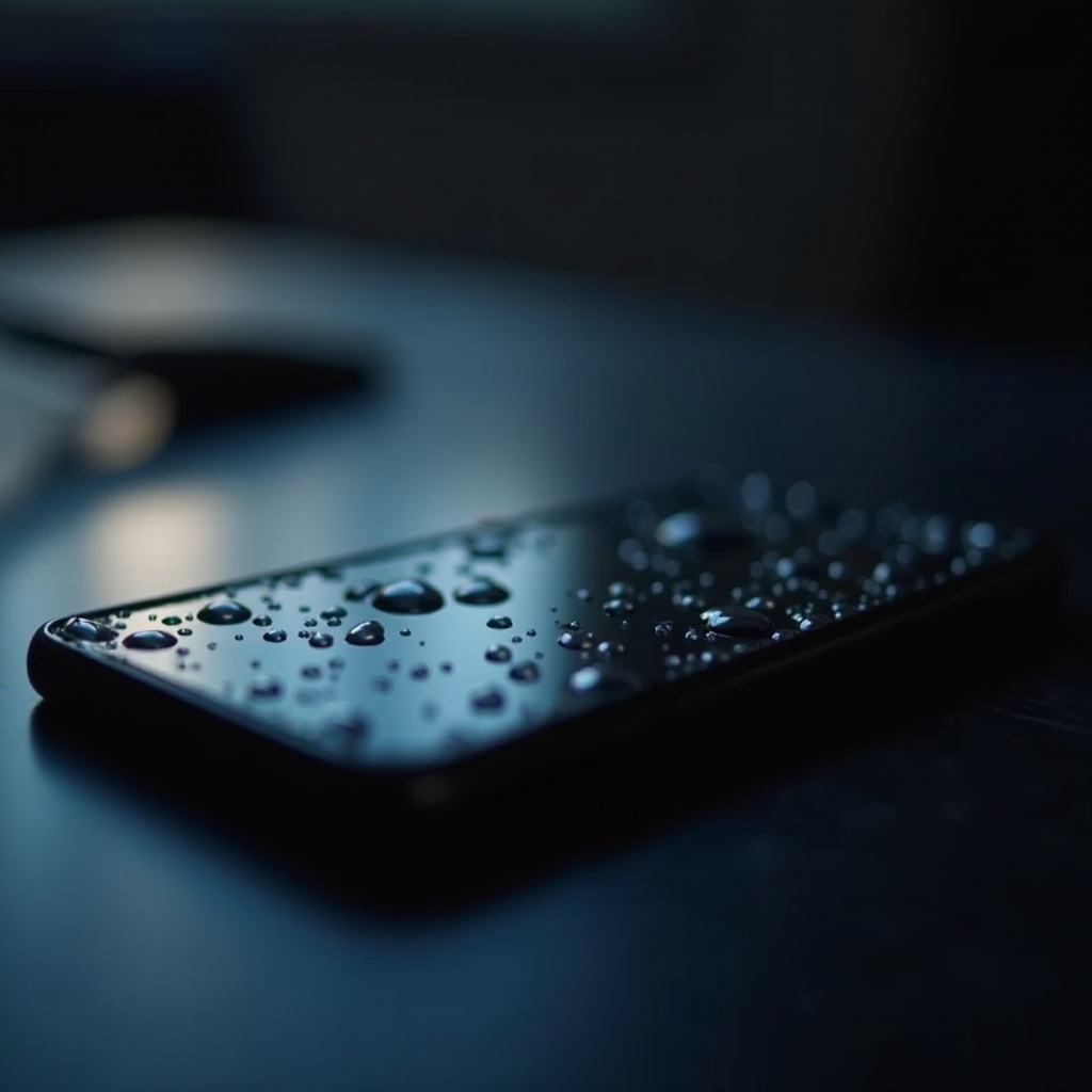 iPhone намок, экран черный