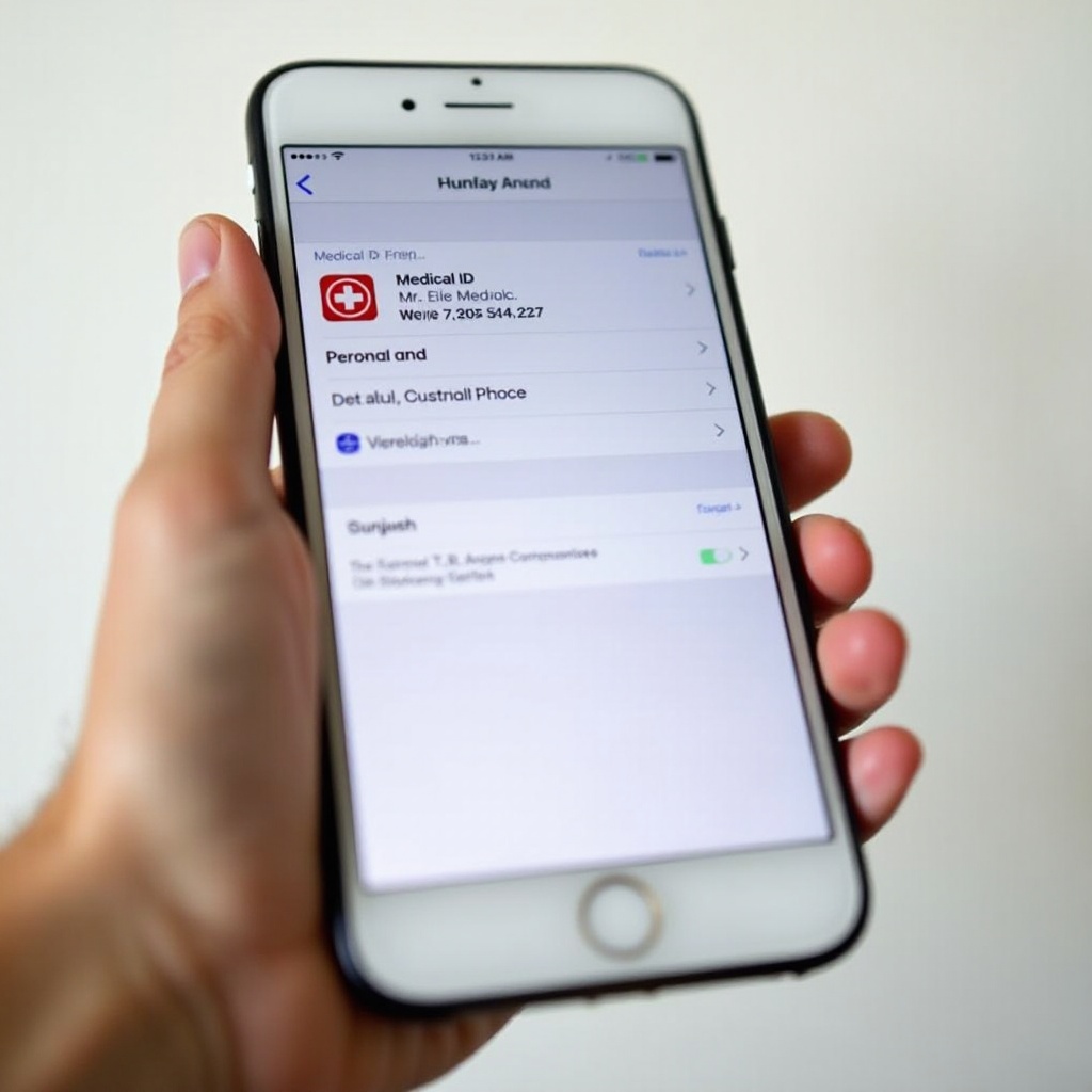 كيفية الوصول إلى الهوية الطبية على iPhone