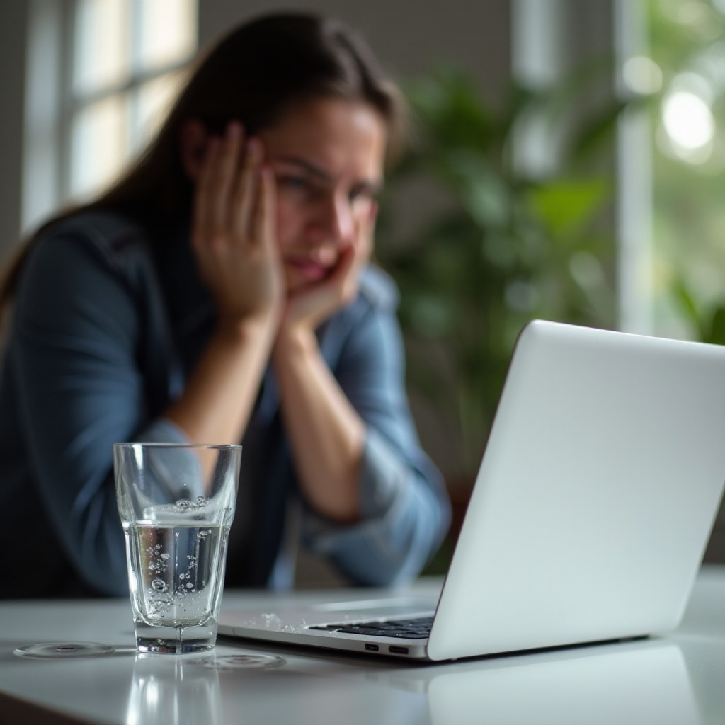 пролить воду на MacBook Air