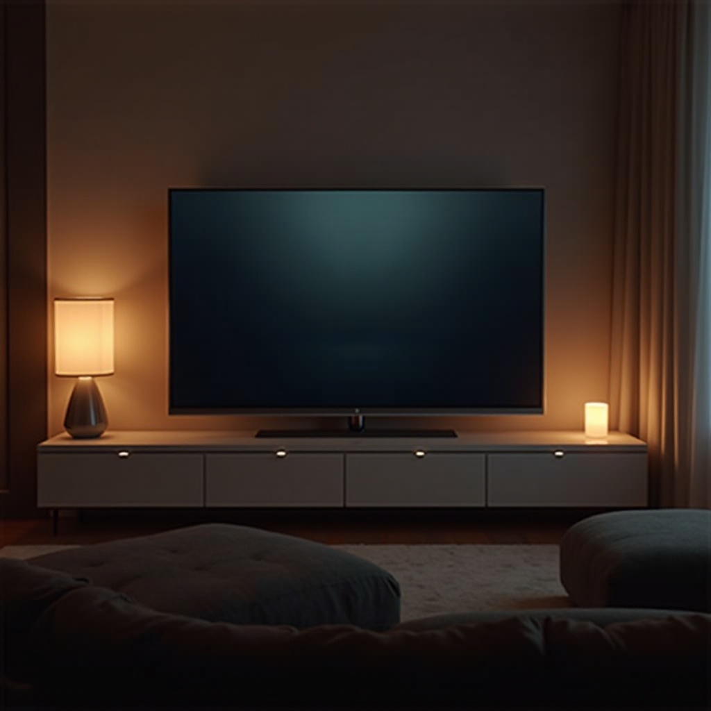 przyciemnianie ekranu telewizora