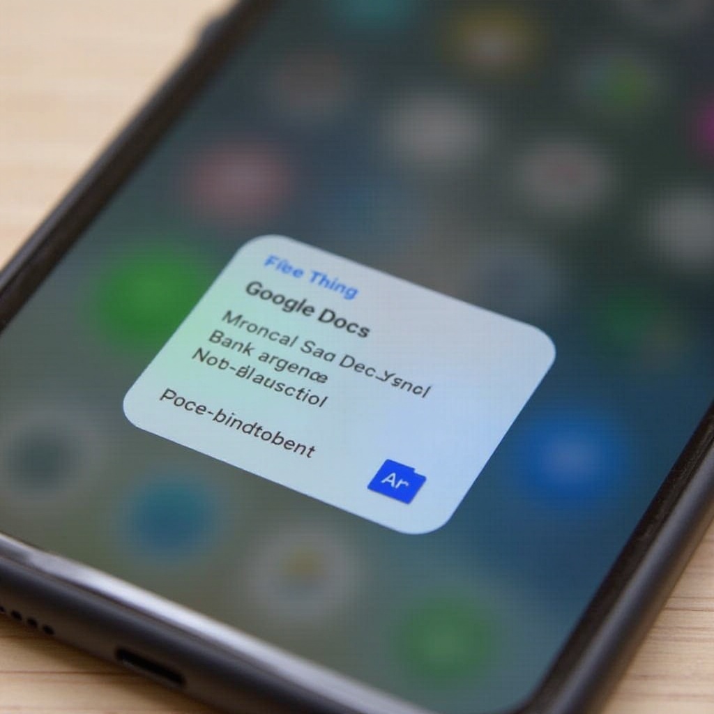 كيفية نقل مستند Google إلى الملفات على iPhone