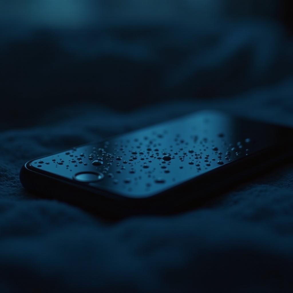 iPhone се намокри, екранът е черен