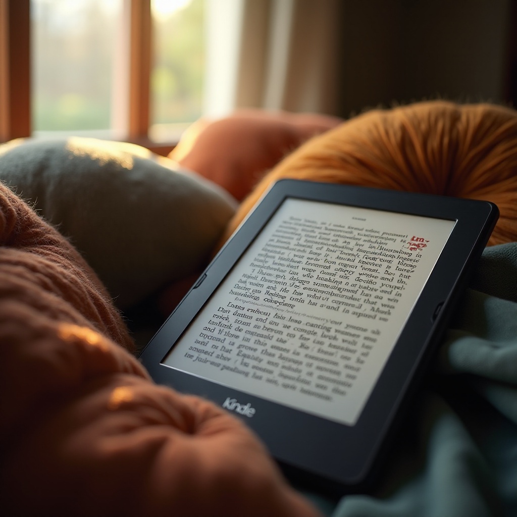 إشارة مرجعية على كيندل