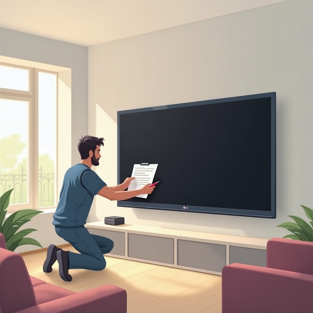شاشة تلفاز إل جي أصبحت سوداء
