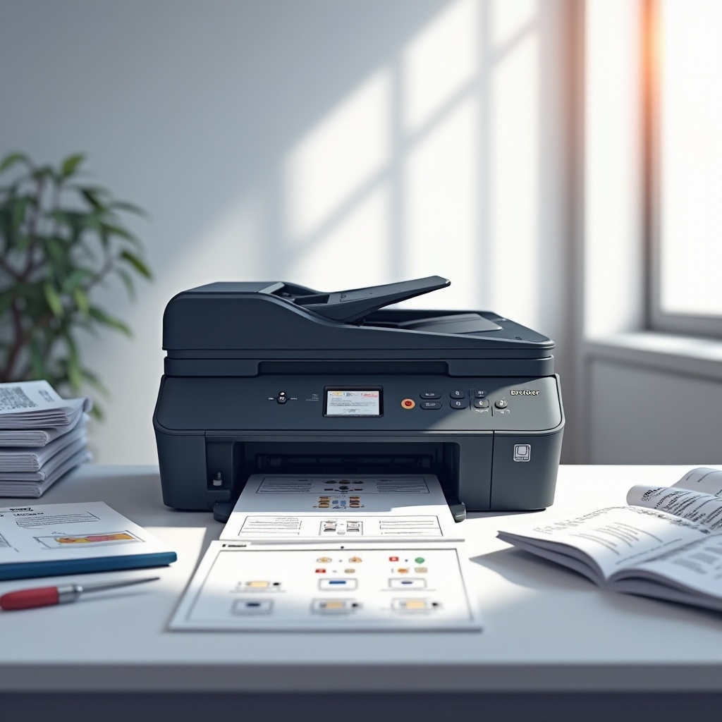 принтер brother печатает черные страницы