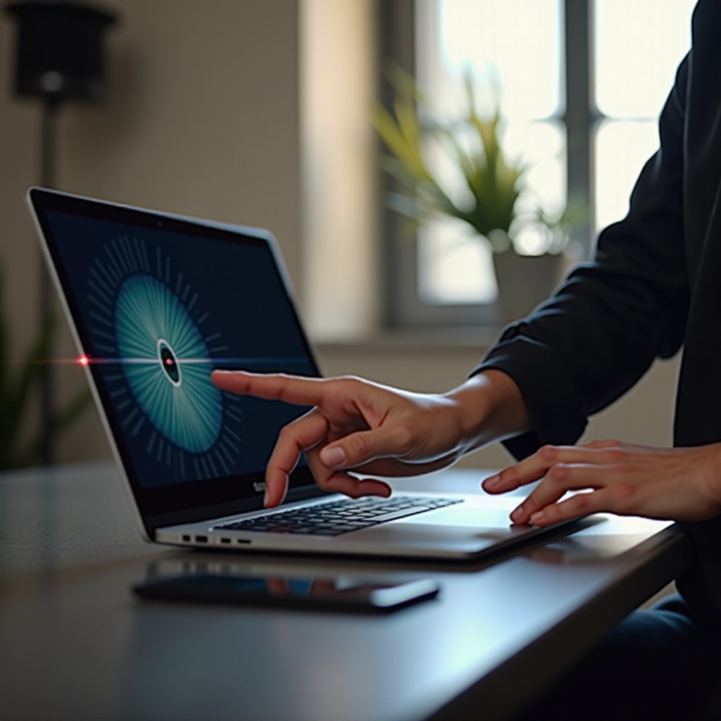 كيفية الحصول على مؤشر الليزر على جهاز Chromebook بدون قلم