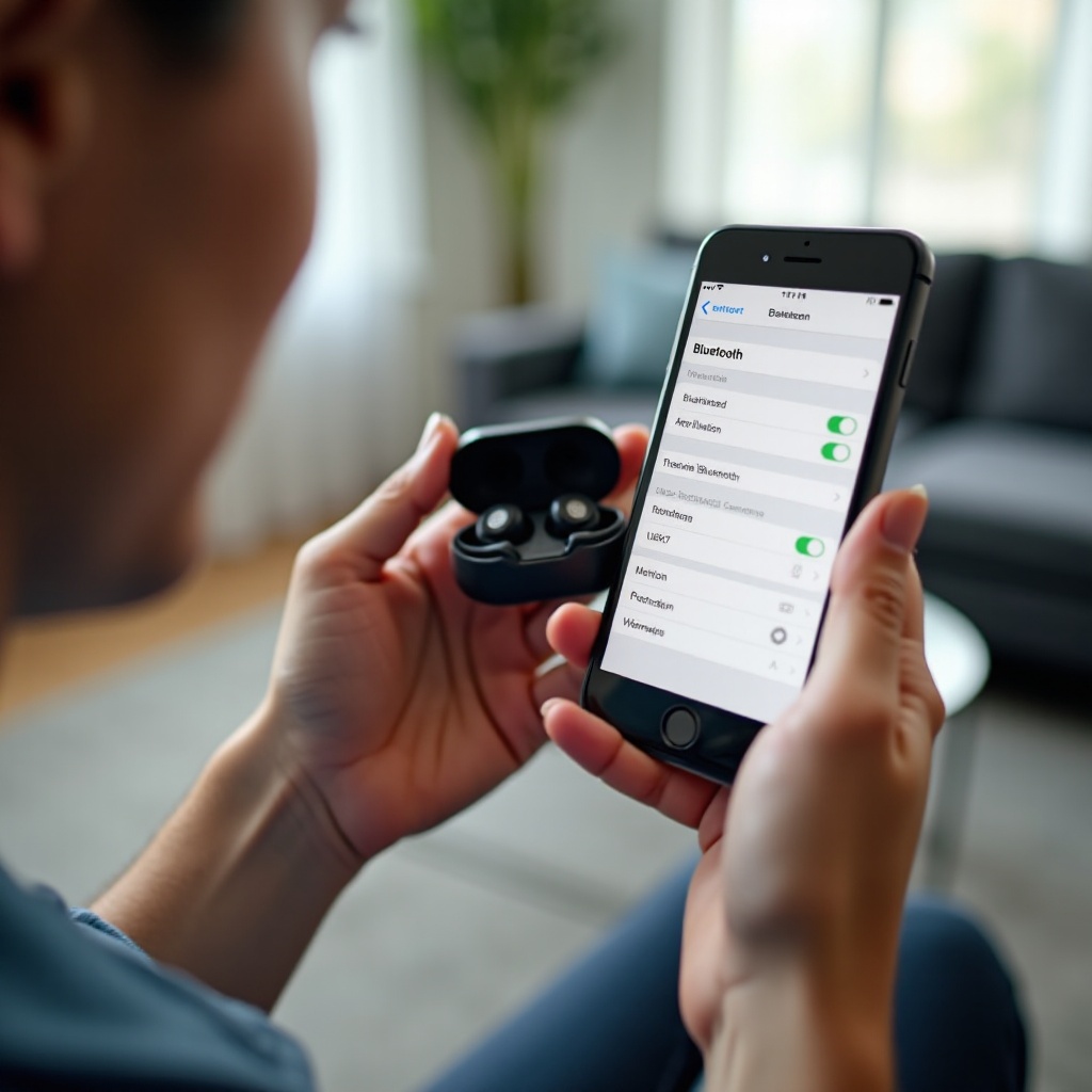 how to connect jvc bluetooth earbuds