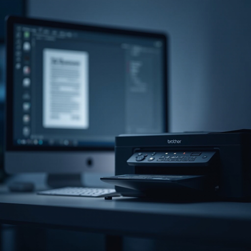 brother printer printing black pages