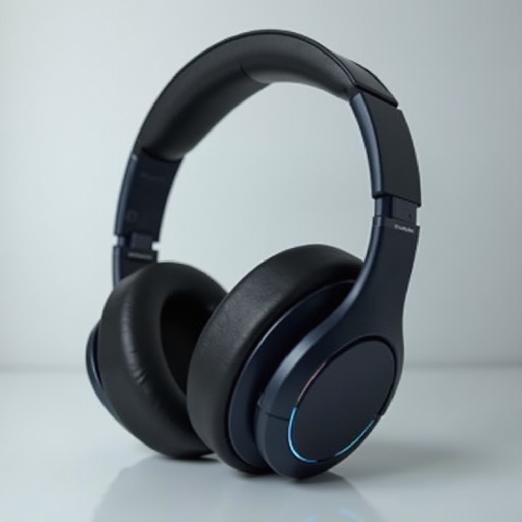 premium folding headphone with -20db noise reduction sent industra