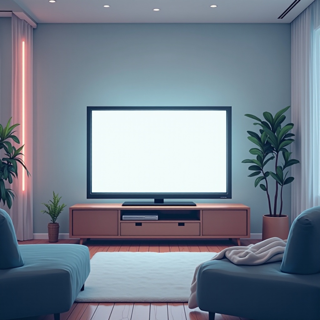 затъмняване на екрана на телевизора