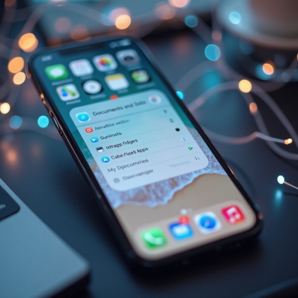 co jsou dokumenty a data na iPhonu