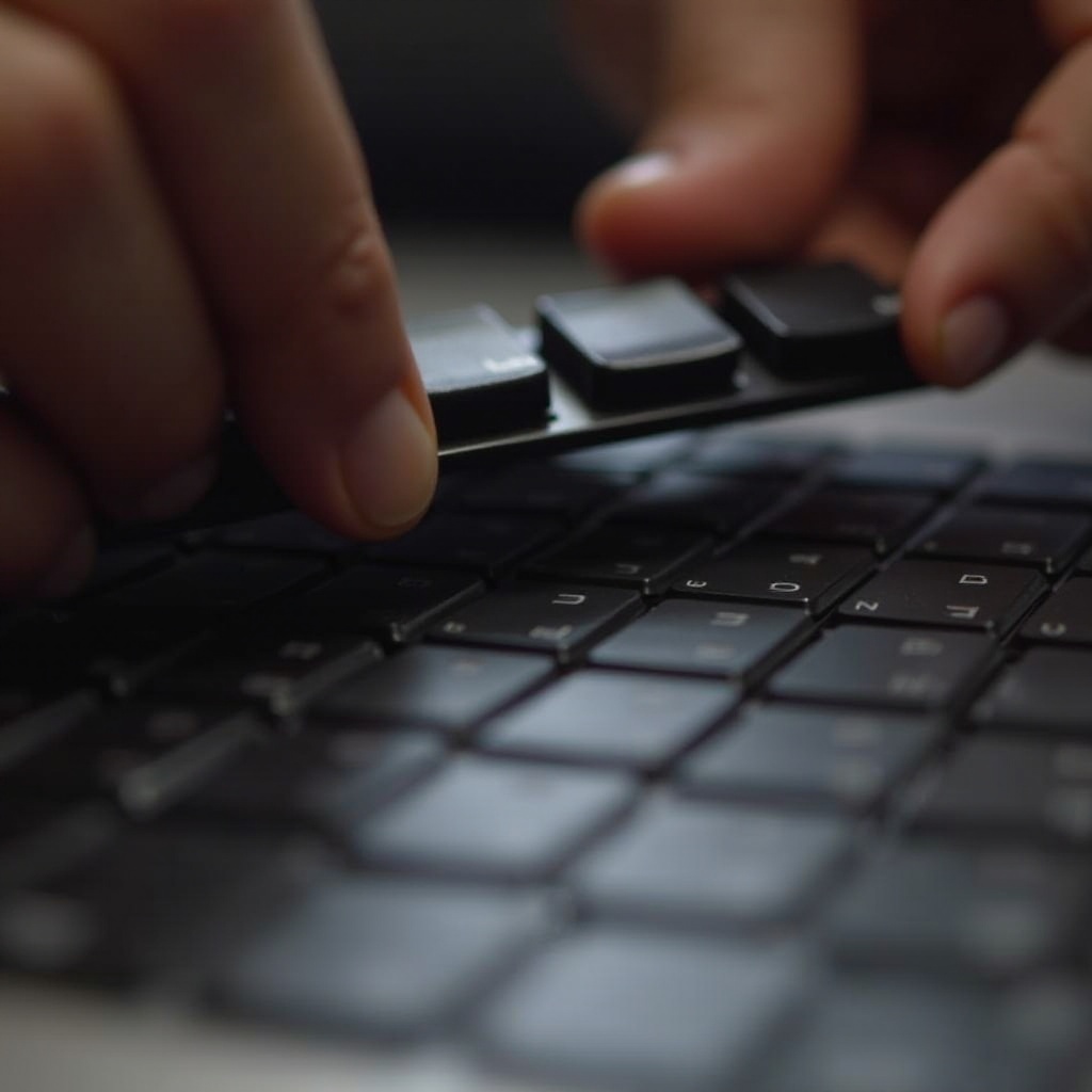 كيفية تنظيف تحت لوحة مفاتيح ماك