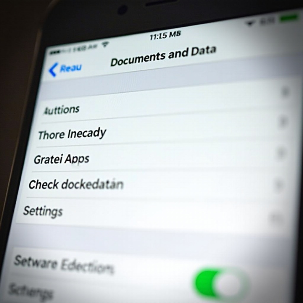 co to są dokumenty i dane na iPhone