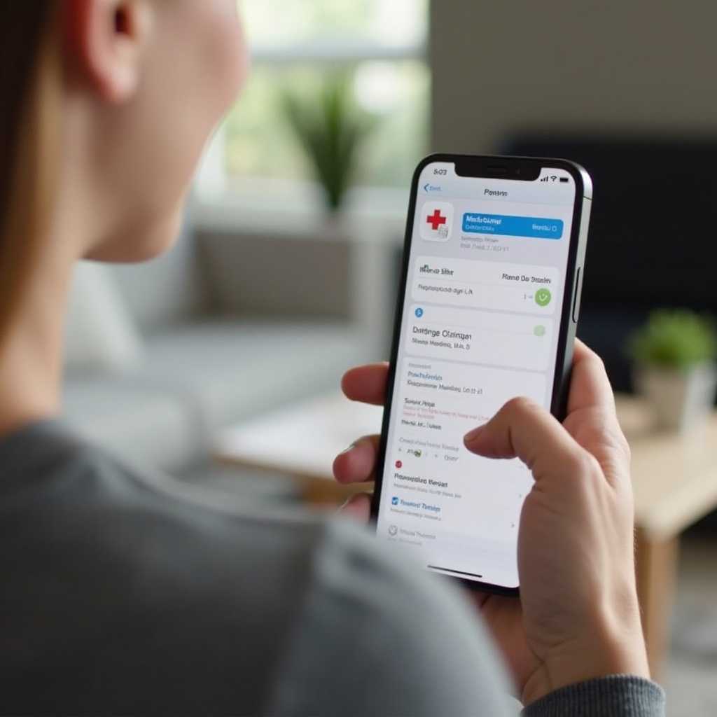 how to access medical id iphone